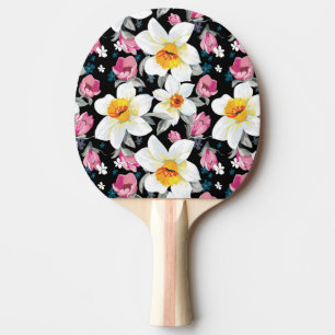 Eleganzmuster mit Narzissenblumen Tischtennis Schläger