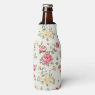 Eleganztapetenmuster der rosa Rosen Flaschenkühler