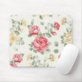 Eleganztapetenmuster der rosa Rosen Mousepad (Mit Mouse)