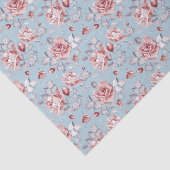 Eleganztapetenmuster von rosa Rosen 2 Seidenpapier (Ausschnitt)