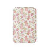 Eleganztapetenmuster von rosa Rosen 3 Badematte (Vorderseite Vertikal)