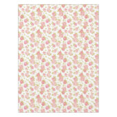 Eleganztapetenmuster von rosa Rosen 3 Tischdecke (Vorderseite)