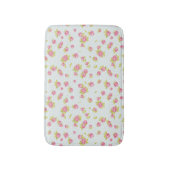 Eleganztapetenmuster von rosa Rosen 4 Badematte (Vorderseite Vertikal)