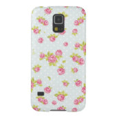 Eleganztapetenmuster von rosa Rosen 4 Case-Mate Samsung Galaxy Hülle (Rückseite)