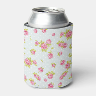 Eleganztapetenmuster von rosa Rosen 4 Dosenkühler