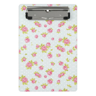 Eleganztapetenmuster von rosa Rosen 4 Mini Klemmbrett