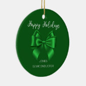 Elegatn Happy Holidays Keramik Ornament (Rechts)