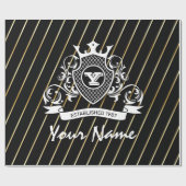 Elegenat White Monagram Packpapier (Flach)