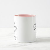 Elegent Blushing Bride Wedding Tasse (Zentrum)