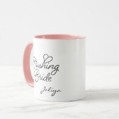 Elegent Blushing Bride Wedding Tasse (Vorderseite Links)