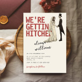 Elegent Bold Gothic Wedding Einladung