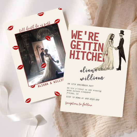 Elegent Bold Gothic Wedding Einladung