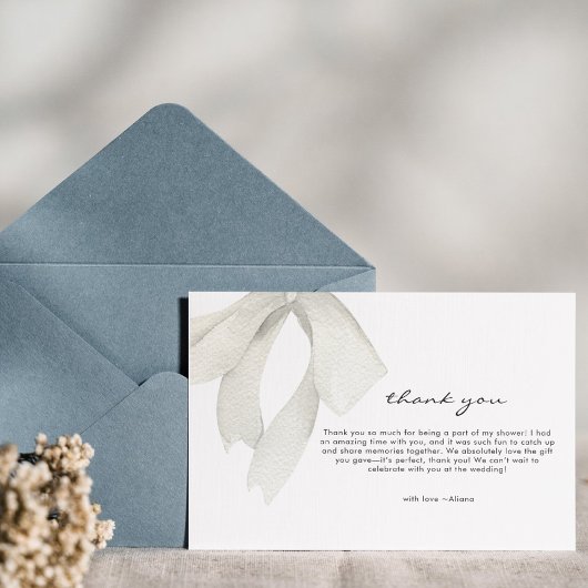 Elegent Bow Sie bindet den Knoten Dankeschön Karte