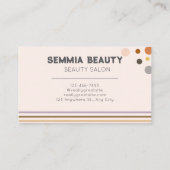 Elegent Chic Lila Langhaarmäulchen Visitenkarte (Rückseite)