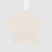 Elegent Minimal Baby Name Script & Birth Stats Ornament (Rückseite)