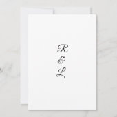 Elegent modren dazie flower einladung (Rückseite)