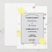 Elegent modren dazie flower einladung (Vorne/Hinten)