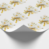 Elegent modren dazie flower geschenkpapier (Ecke)