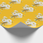 Elegent modren dazie flower geschenkpapier (Ecke)