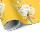 Elegent modren dazie flower geschenkpapier (Rolleneckpunkt)