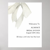 Elegent Sie bindet das Brautparty des Knotens will Poster (Vorne)