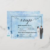 Elegent Tullip Bloral Einladung Post Card (Vorderseite/Rückseite)