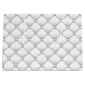Elegent White Diamond Große Geschenktüte (Vorderseite)