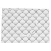 Elegent White Diamond Große Geschenktüte (Rückseite)