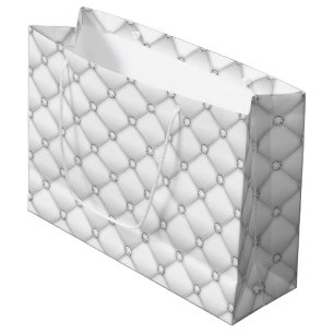 Elegent White Diamond Große Geschenktüte