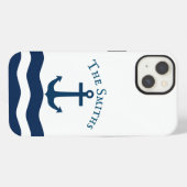 Elegenter Anker Nautical Custom iPhone Hülle (Rückseite (Horizontal))