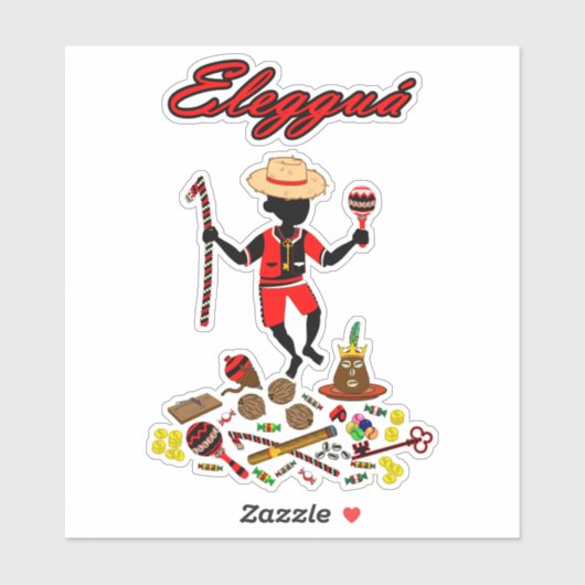 Eleggua Aufkleber (Blatt)