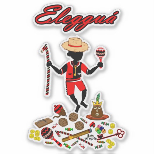 Eleggua Aufkleber (Vorderseite)