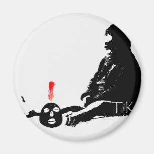 Eleggua und Oshun Kunst TiKo Kunst-Druck-Waren Magnet