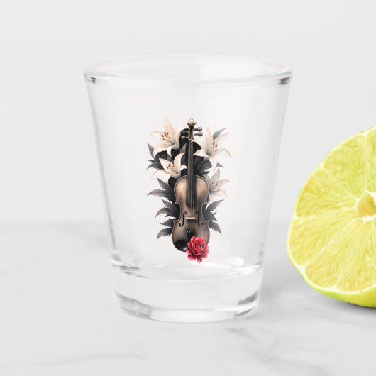 Elegie für ein gefallenes Lied – Romantische gotis Schnapsglas (Vorderseite)