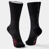 Elegie für ein gefallenes Lied – Romantische gotis Socken (Gewinkelt)