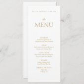 Elegnat Wedding Menu Menükarte (Vorne/Hinten)