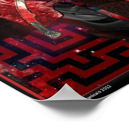 Elegua an der Tür Poster (Ecke)