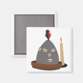 Elegua Statue Magnet (Vorderseite/Rückseite)