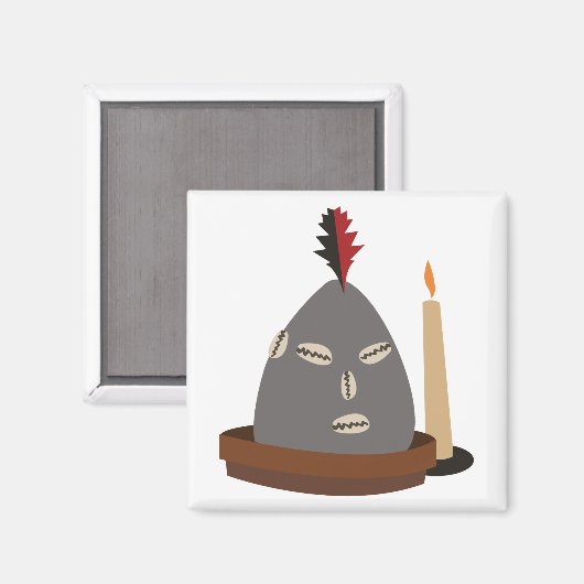 Elegua Statue Magnet (Vorderseite/Rückseite)