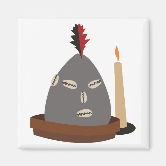 Elegua Statue Magnet (Vorne)