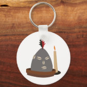 Elegua Statue Schlüsselanhänger (Vorderseite)