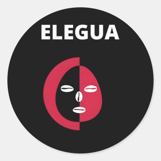 Elegua Yoruba Religion Nigeria Runder Aufkleber (Vorderseite)