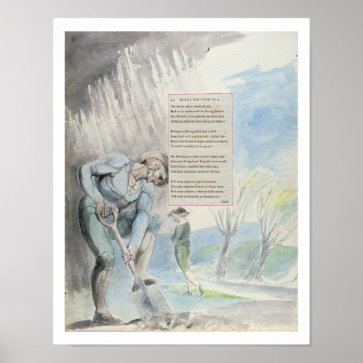 'Elegy in a County Church-Yard', Design 1 Poster (Vorne)