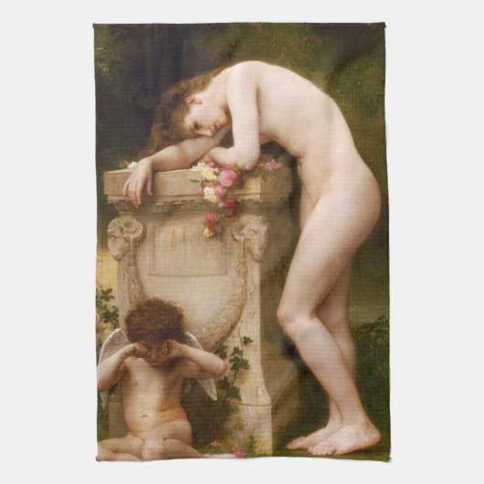 Elegy von William Adolphe Bouguereau Geschirrtuch (Vertikal)