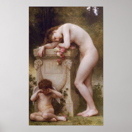 Elegy von William-Adolphe Bouguereau Poster (Vorne)