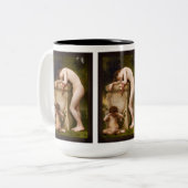 Elegy von William Adolphe Bouguereau Zweifarbige Tasse (Vorderseite Links)