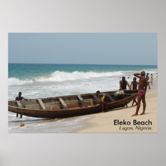 Eleko Beach, Lagos, Nigeria. Poster