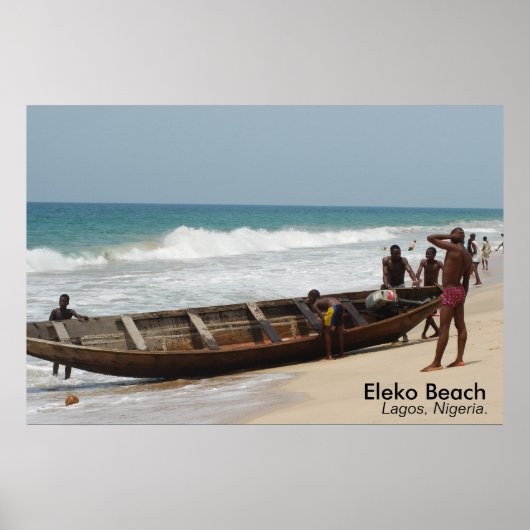 Eleko Beach, Lagos, Nigeria. Poster (Vorne)