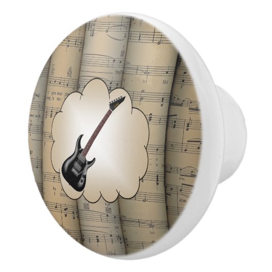 Elektr. Guitar~Cloud~ gerolltes Keramikknauf (Rechts)