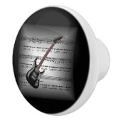 Elektr. Notenen-Kissen ~Gray/Black BG der Keramikknauf (Rechts)